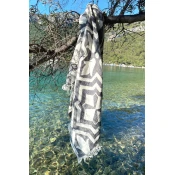 Lessentiel Maison Peškir za plažu 90x170cm Crno-Bež