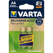 Varta polnilna baterija Recycled 2 AA 2100 mAh R2U 56816101402, 2 kosa