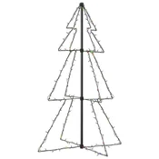 Vidaxl Novoletna jelka iz 160 LED lučk notranje/zunanja 78x120 cm