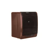 shumee Hermes Enojna vtičnica z/brez rjavega pokrova, prozorna, 2P+Z IP44 0321-05