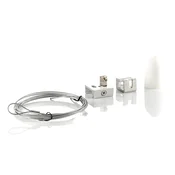 GLOBAL Set ovjesa za trofaznu stazu Noa 300cm bijele boje - bijela (RAL 9010) - Metal