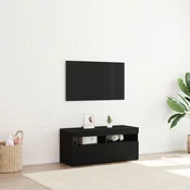 TV ormar Crni hrast 90 x 35 x 40 cm Konstruirano drvo
