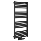 Kopalniški radiator GRUNT 500x1050 mm, sredinski priključek, črna mat - Črna mat barva - 500x1050 mm - Bruckner - GRUNT - 24 - Jeklo - Oblika H - Oblika H - 500 - 1050 - 5.1 - 14