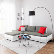 Kotna sedežna garnitura Acra - tkanine Soft/Lawa, Soft/Berlin