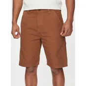 Lee Kratke hlače iz tkanine Carpenter 112349191 Rjava Relaxed Fit