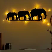 Wallity Zidna dekoracija Elephant 070, 15x50cm, Crna