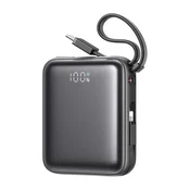 Joyroom Mini PowerBank JR-PBF27 22.5W s kablom 10000mAh (črna)