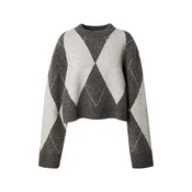 EDITED Pulover Doro Jumper temno siva/bela