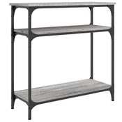 MAISON CHIC konzolna miza - miza ob steni siva sonoma 75x29x75 cm inženirski les, (21786171)