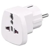 Univerzalni potovalni adapter, bel