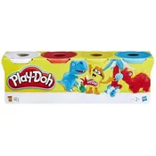 Play-doh set od 4 bocice plastelina - klasicne boje