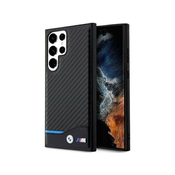 BMW ovitek Carbon BMHCS23L22NBCK za Samsung Galaxy S23 Ultra 5G - črn