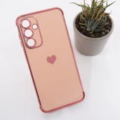 Maska Heart Frame za Samsung A17 5G/ A175F/ A18 5G/ A188B roze