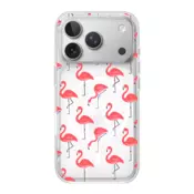 Maska Mag Case Nanobit Print za iPhone 17 Pro Max Tropical Flamingos