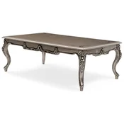 Casa Padrino luxury baroque coffee table silver - Handmade solid wood living room table in baroque style - Baroque furniture - Luxury furniture in baroque style - Baroque furnishings