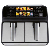 PFO ProfiCook PC-FR 1287 H Double 8 L Stand-alone 2200 W Hot air fryer Black, Stainless steel