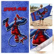MARVEL COMICS MARVEL SpiderMan Modra, hitro sušeča se plažna in kopalna brisača, 100% bombaž 70x140 cm