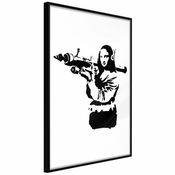 Poster - Banksy: Mona Lisa with Bazooka II 20x30