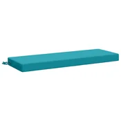 Vidaxl Blazina za klop SOEST 100% poliester Turkizna 100 x 40 x 8 cm