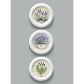 Home Gallery Set od 3 mini slike Lavanda u belom okviru 17.5cm