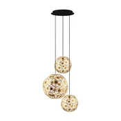 Eglo 39758 - Luster na sajli SKOURA 3xE27/60W/230V