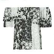 Desigual Bluza  crna / bijela