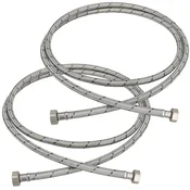 shumee Fleksibilni priključek 1/2” za pipe in armature 200 CM komplet 2 kosov