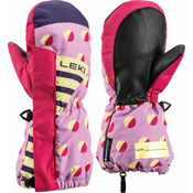 LEKI Little Paw Long rukavice, orchid/berry/frozen yellow (4.0)