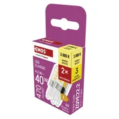 LED žarnica Classic JC/G9/4,2 W (40 W)/470 lm/toplo bela/2 pcs 2/1