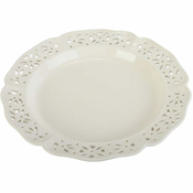 shumee Eleganten keramični jedilni krožnik 30,5 cm, bel