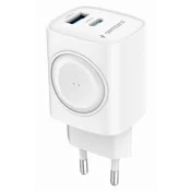 GEMBIRD Punjac za telefon i Apple Watch TA-UC-PDQCW20-01-W, Brzo punjenje, 20W, Beli