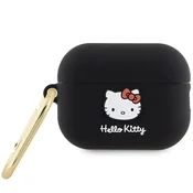 Hello Kitty ovitek Silicone 3D Kitty Head za AirPods Pro 2 (2022/2023) - črna