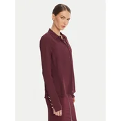 Patrizia Pepe Srajca 8C0761 A8I1 Bordo rdeča Regular Fit