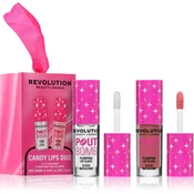 Revolution Candy Lips Duo darilni set za ustnice za ženske 1 ml