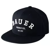 Moška kapa s ščitnikom Bauer Flat Brim Snapback Navy