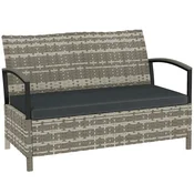 Homestar Vrtna klop z shranjevanjem 123x70x82 cm temno siva