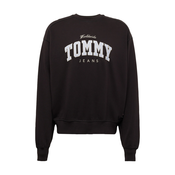 Tommy Jeans Sweater majica, pastelno žuta / crna / bijela