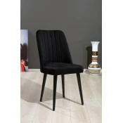 Hanah Home Set 4 trpezarijske stolice Vega Crni