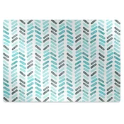 Decormat Podloga za stol Watercolor with herringbone 140x100 cm 2 cm