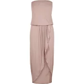Womens Powder Pink Bandeau Dress