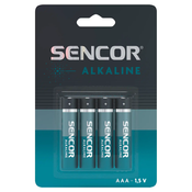 Sencor Baterija, LR03 AAA, 4BP, Alkalna
