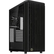 Kucište Asus ProArt PA401 Wood Edition, Mid tower, kaljeno staklo, bez napajanja, ATX, Black PROART PA401 WOOD TG PWM BLACK