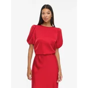 VILA Bluza VIEllette rdeča