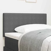 LED glava postelje Svetlo siva 90 cm Žametna tkanina