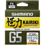 Shimano Kairiki G5 150m 0.15mm/5.5kg Orange