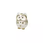 Sigma Dekorativna figura Sova LH-877, 12 cm, Bela