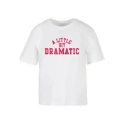 Womens T-shirt A Little Bit Dramatic - white