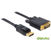 Kabel DELOCK, DP (M) na DVI (M), 2m