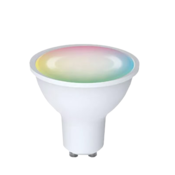 slomart led svetilka denver electronics shl-450 rgb wifi gu10 5w 2700k