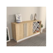 Hanah Home Komoda Luna, 70x40x148 cm, Boja hrasta